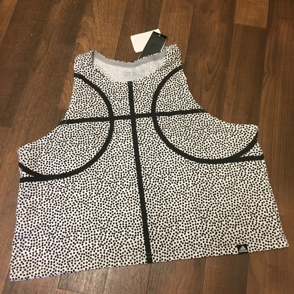 Adidas Performance Crop Printed Basketball Tee